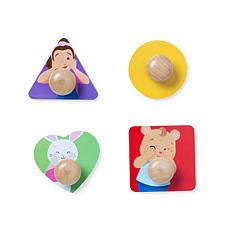 Melissa & Doug Ms. Rachel Wooden Peek-a-Boo Puzzle with Mirror