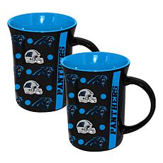 Memory Company 2pk 15oz Ceramic Line Up Mug Panthers