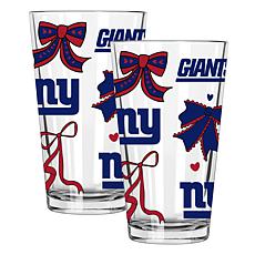 Memory Company 2pk 16oz Bow Pint Glass Giants