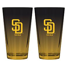 Memory Company 2pk 16oz Ombre Pint Glass Padres