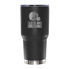 Memory Company 30oz Black Tumbler Etched Logo Browns