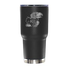 Memory Company 30oz Black Tumbler Etched Logo Kansas