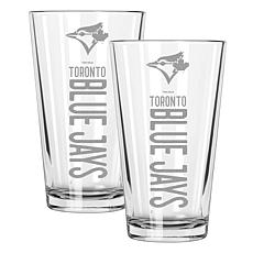 Memory Company Blue Jays 2
pack 16oz Pint Glass