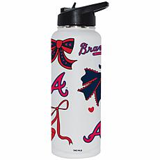 Memory Company MLB Braves 34-oz Bow White Quencher Tumbler