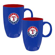 Memory Company MLB Rangers Tall 20oz Ceramic Mug - 2-Pack