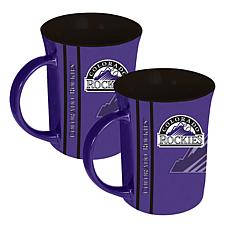 Memory Company MLB Rockies 15oz Reflective Logo Mug 2-Pack