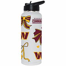 Memory Company NFL Commanders 34-oz Bow White Quencher Tumbler
