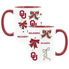 Memory Company Oklahoma 2pk 15oz Bow Coffee Mug