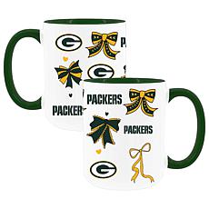 Memory Company Packers 2pk 15oz Bow Coffee Mug