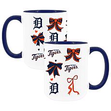 Memory Company Tigers 2pk 15oz Bow Coffee Mug