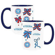 Memory Company Titans 2pk 15oz Bow Coffee Mug
