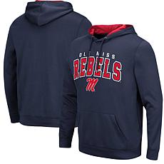 Men's Colosseum Navy Ole Miss Rebels Resistance Pullover Hoodie