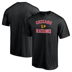 Men's Fanatics Black Chicago Blackhawks Victory Arch Team T-Shirt