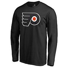 Men's Fanatics Black Philadelphia Flyers Team Alternate Long Sleeve...