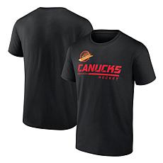 Men's Fanatics Black Vancouver Canucks Canucks Black Skate T-Shirt