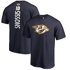 Men's Fanatics Colton Sissons Navy Nashville Predators Backer T-Shirt