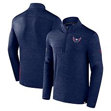 Men's Fanatics  Heather Navy Washington Capitals Authentic Pro Quar...