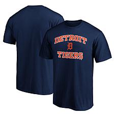 Men's Fanatics Navy Detroit Tigers Heart & Soul T-Shirt