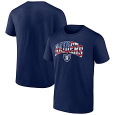 Men's Fanatics Navy Las Vegas Raiders Banner Wave Logo T-Shirt