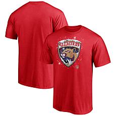 Men's Fanatics Red Florida Panthers Snow Logo T-Shirt
