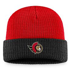 Men's Fanatics  Red/Black Ottawa Senators Heritage Vintage Cuffed K...