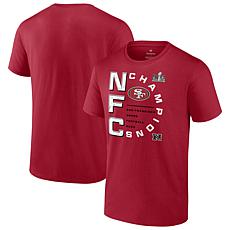 Men's Fanatics Scarlet San Francisco 49ers 2023 NFC Champions Right...