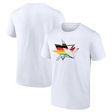 Men's Fanatics White San Jose Sharks Team Pride Logo T-Shirt