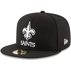 Men's New Era Black New Orleans Saints B-Dub 59FIFTY Fitted Hat