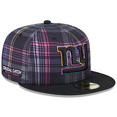 Men's New Era Black New York Giants 2024 NFL Crucial Catch Plaid 59...