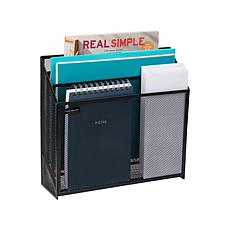 Mind Reader 3-Tier Jumbo Mesh Magazine & File Organizer
