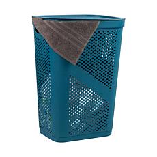 Mind Reader 60-Liter Lightweight Plastic Laundry Hamper - White