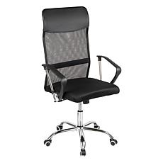 Mind Reader Desk Chair with Wheels Height Adjustable Black