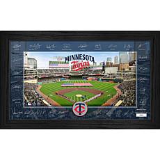 Minnesota Twins Framed 2025 Signature Field Team Roster