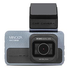 Minolta 3 LCD 2.5K Quad HD Dash Camera with 120 Degree Lens