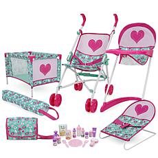 Mint Heart 21-Piece Bouncer Set Playset