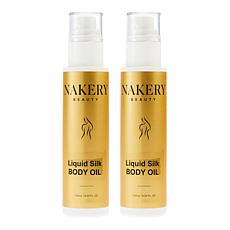 Nakery Beauty 2-pack Liquid Silk Multi-Tasking & Smoothing Oil