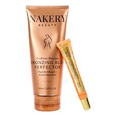 Nakery Beauty Instant Bronze and Plumping Lip 2pc Collection