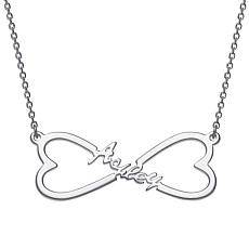 Name Heart Infinity Necklace