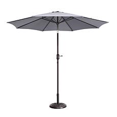 Nature Spring 9' Patio Auto Tilt Umbrella - Gray