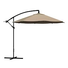 Nature Spring Cantilever Easy Crank Hanging Outdoor Shade - Sand