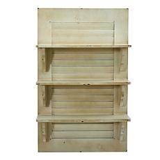 Nearly Natural 31.75" Vintage Window Shutter Shelving Wall Decor