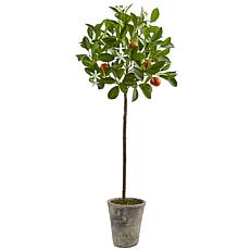 Nearly Natural 38" Potted Orange Tree