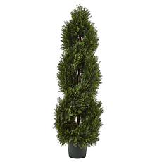 Nearly Natural 4 ft. Pond Cypress Topiary Indoor/Outdoor Plant