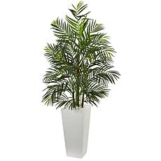 Nearly Natural 5 ft. UV Resistant Areca Palm Tree in Planter