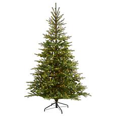Nearly Natural 7 Ft. Artificial Christmas Tree with 450 Clear Lights