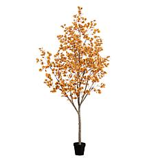 Nearly Natural 9’ Autumn Eucalyptus Artificial Fall Tree