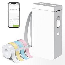 Nelko P22 Bluetooth Label Printer with 100pc Roll and 3 180pc Rolls