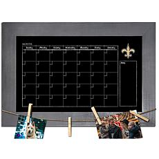 New Orleans Saints Monthly Chalkboard with frame & clothespins 11x1...
