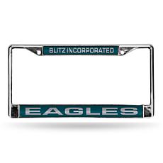 NFL "Blitz Inc" Laser-Cut License Plate Frame-Eagles