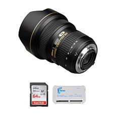 Nikon NIKKOR 14-24mm f/2.8G ED Lens Bundle w/SD Card & Reader